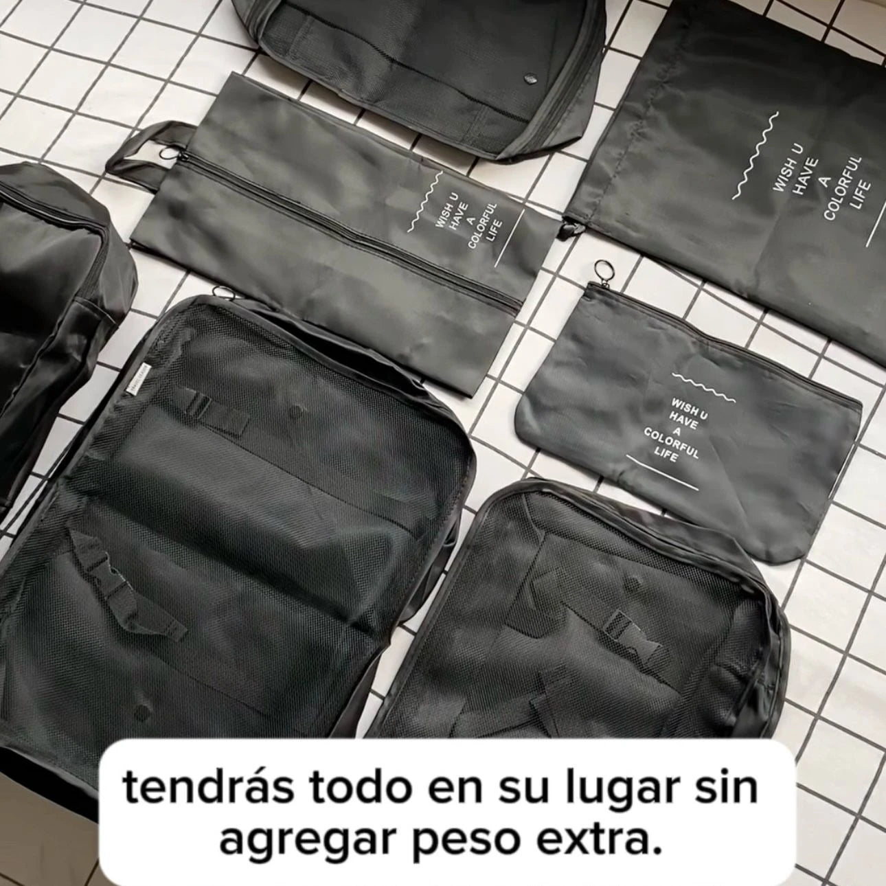 SET DE 7 ORGANIZADORES 🎒✈