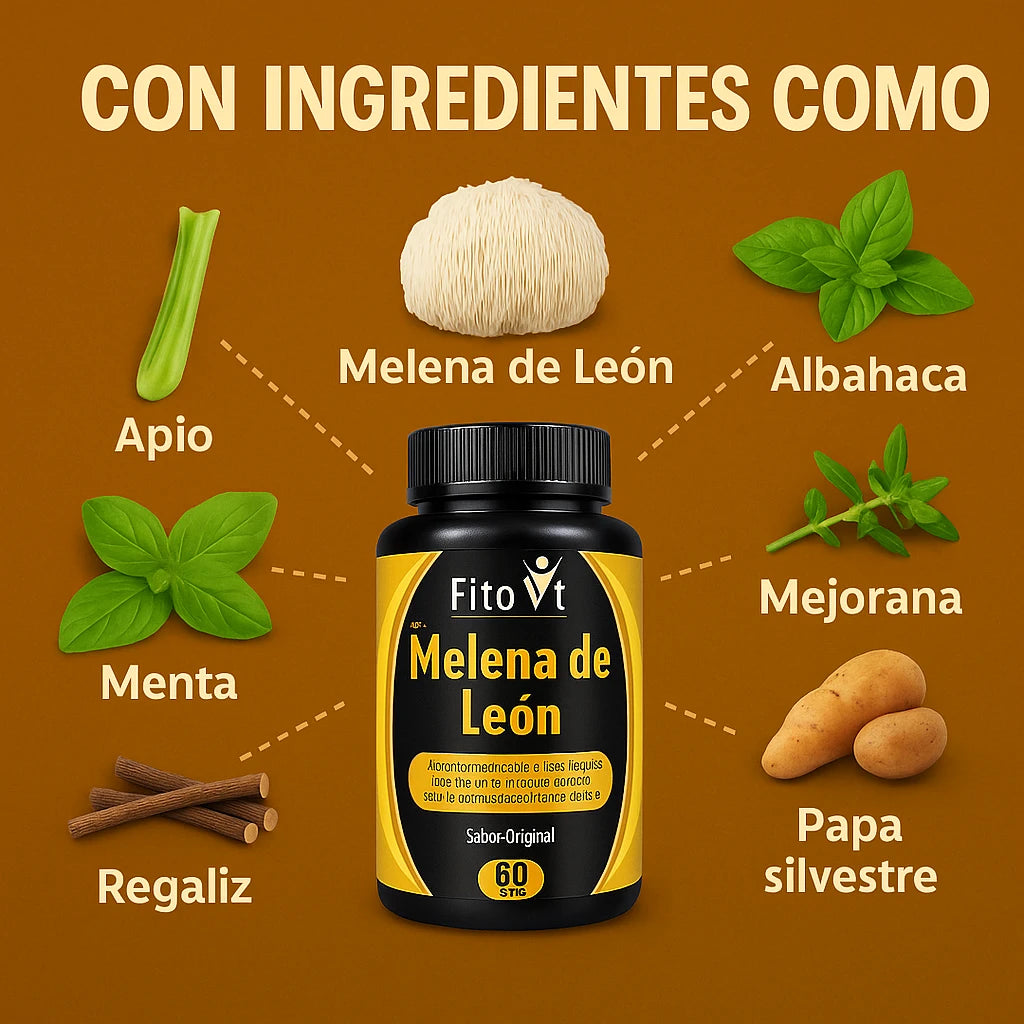 ⚡ Melena de león – Más concentración, más memoria | Envío gratis