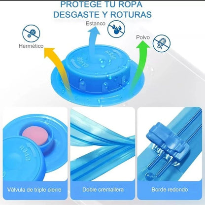 5 Bolsas al Vacío + Bomba Portátil ¡Con Envío Gratis! 🚚
