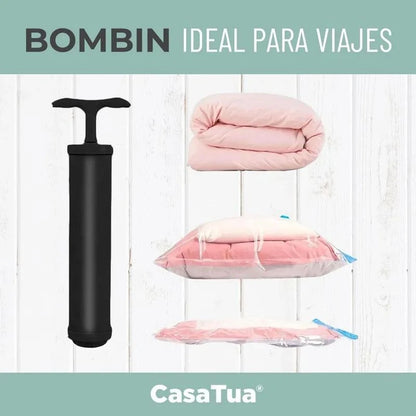 5 Bolsas al Vacío + Bomba Portátil ¡Con Envío Gratis! 🚚